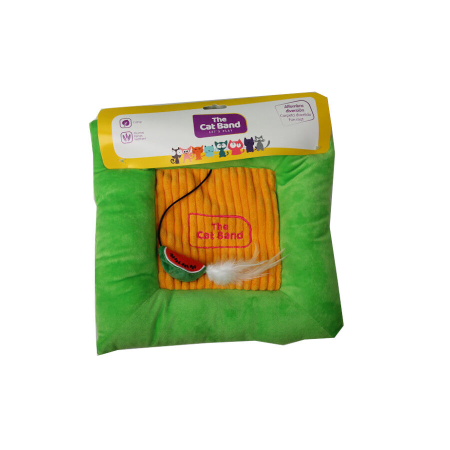 The Cat Band almofada verde, , large Imagem n&uacute;mero 1