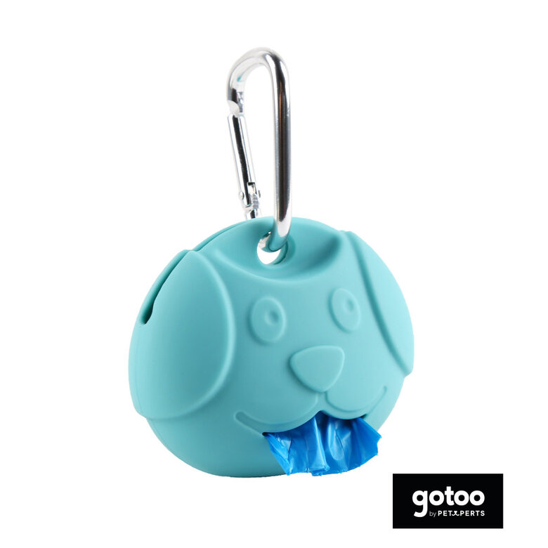 Gotoo Porta sacos de silicone azul para cães,  Imagem número 2 Gotoo Porta sacos de silicone azul para cães, , large Imagem número 2