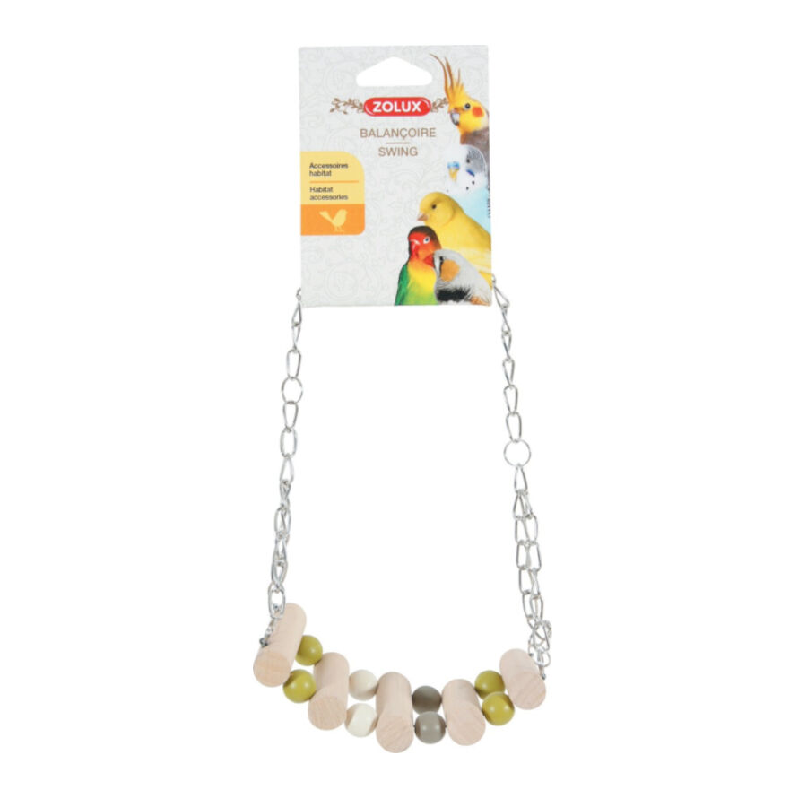 Ponte suspensa de madeira Zolux com corrente para p&aacute;ssaros, , large Imagem n&uacute;mero 1