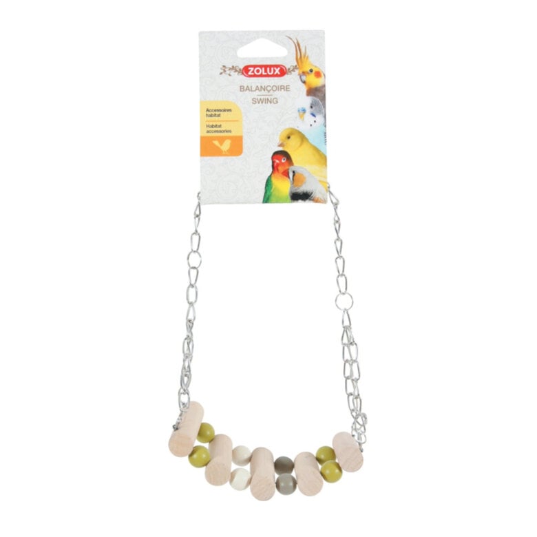 Ponte suspensa de madeira Zolux com corrente para pássaros,  Imagem número 1 Ponte suspensa de madeira Zolux com corrente para pássaros, , large Imagem número 1