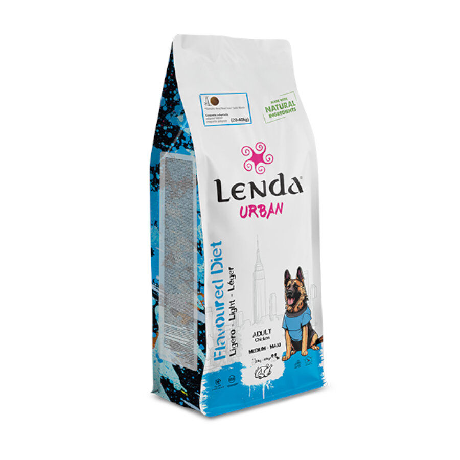 15 kg Lenda Urban Flavoured Diet Light Adult Medium Maxi Ra&ccedil;&atilde;o para c&atilde;es, , large Imagem n&uacute;mero 1