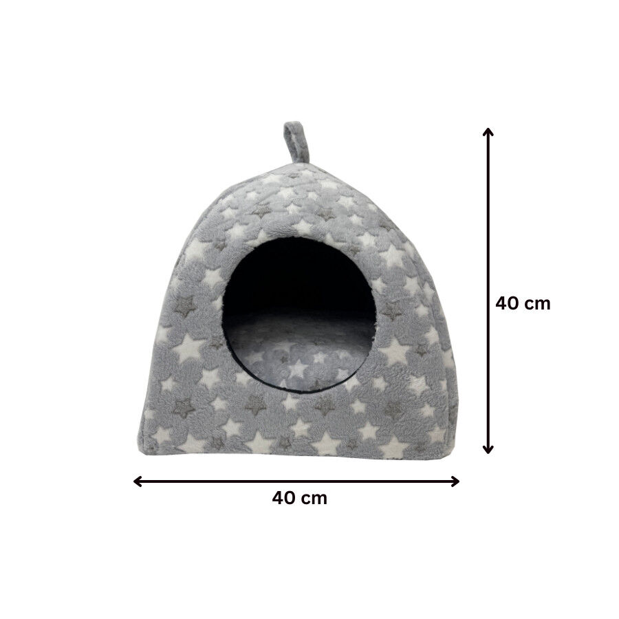 Leeby Cama igl&uacute; estrela cinzenta para gatos, , large Imagem n&uacute;mero 4