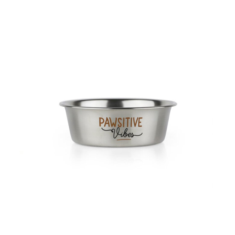 TK-Pet Inox Positive Vibes Comedouro para gatos, , large image number null