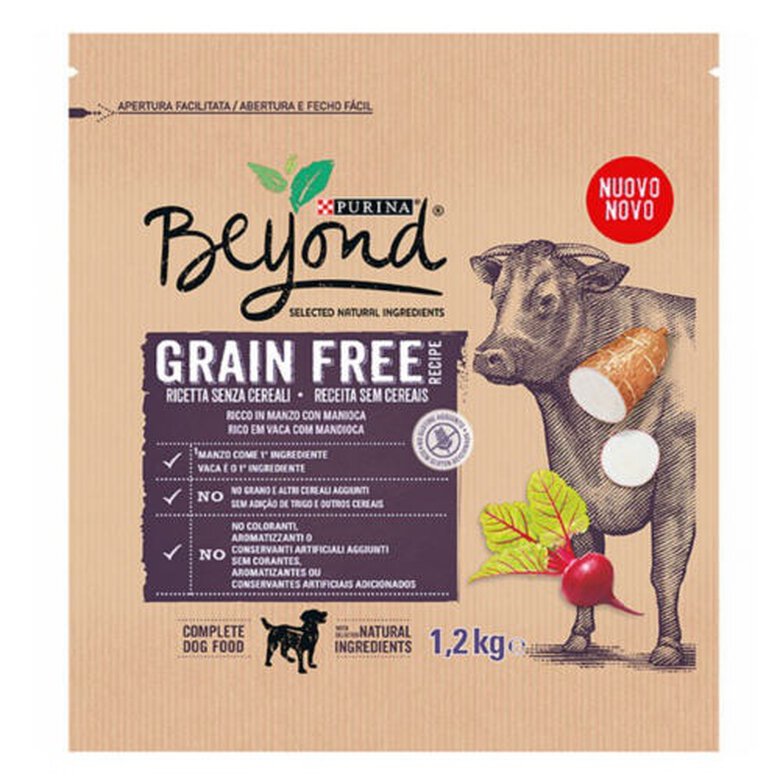 Purina Beyond Grain Free buey pienso para perros image number null