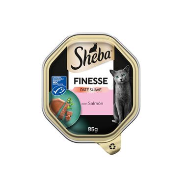 Sheba Finesse Salmão em Patê terrina para gatos