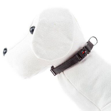 Nayeco Basic Coleira Preta de Nylon para cães 