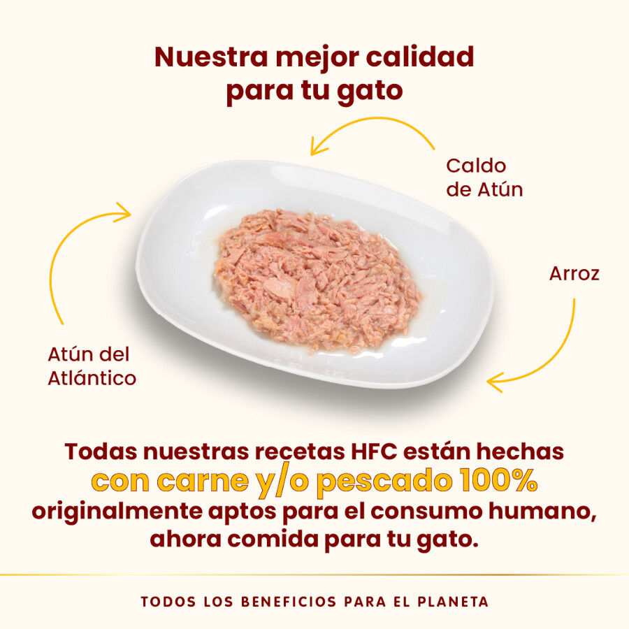 50 g Almo Nature HFC esterilizado Atl&acirc;ntico Atum Sach&ecirc;s para gatos, , large Imagem n&uacute;mero 3