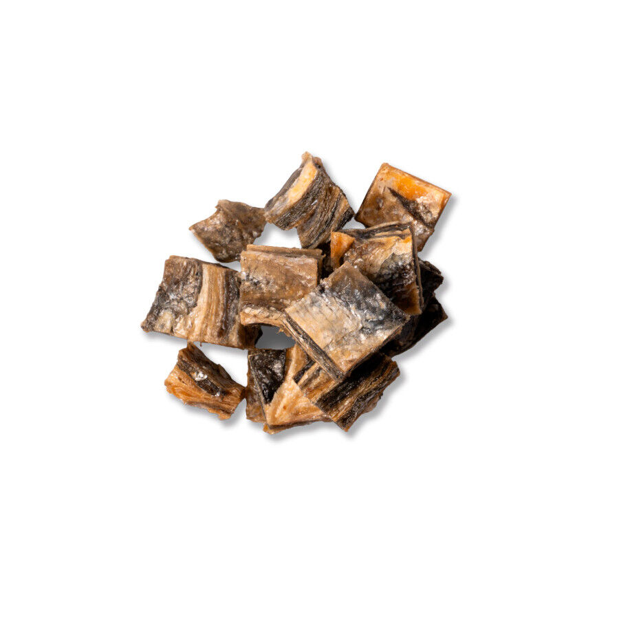 70 g. True Origins Cubos Piel de Salm&oacute;n Snack para perros, , large Imagem n&uacute;mero 3