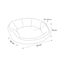 Flamingo Zupo Octagonal Cinzenta Escura cama para cães e gatos, , large Indicador imagem número 6