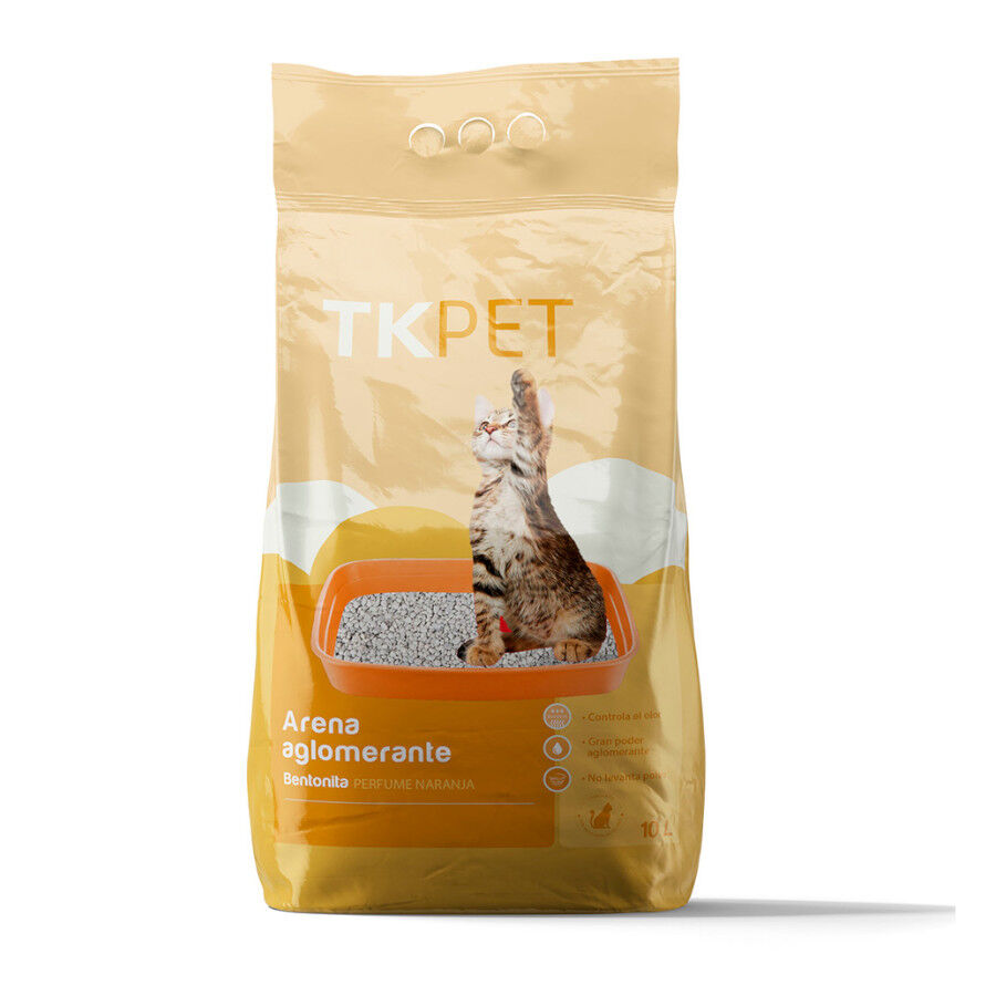 10 L TK-Pet Areia Aglomerante de Bentonita Natural com perfume de Laranja para gatos, , large Imagem n&uacute;mero 1