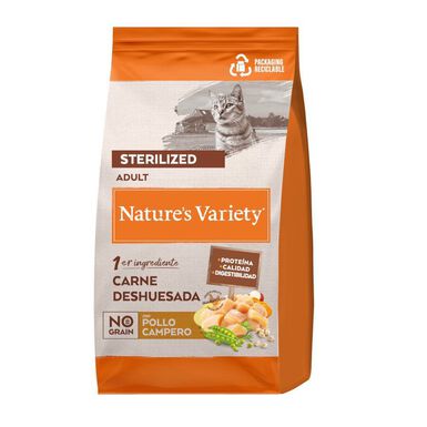 Nature's Variety No Grain Adult Sterilised Frango ração para gatos