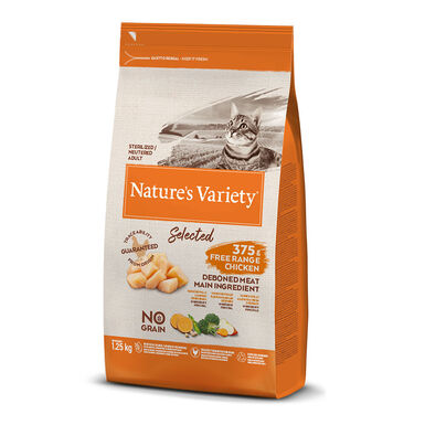 Nature's Variety Selected Adult Sterilised Frango ração para gatos