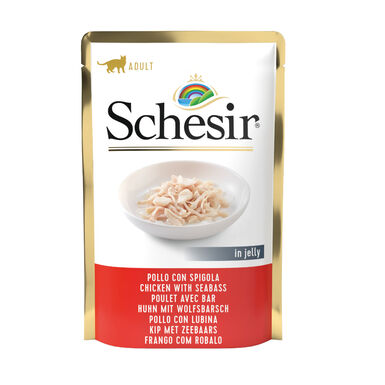 Schesir Adult Frango com Robalo saqueta para gatos