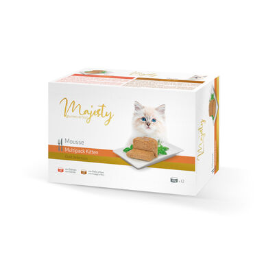 Majesty Kitten Gold Selection Mousse lata - Pack