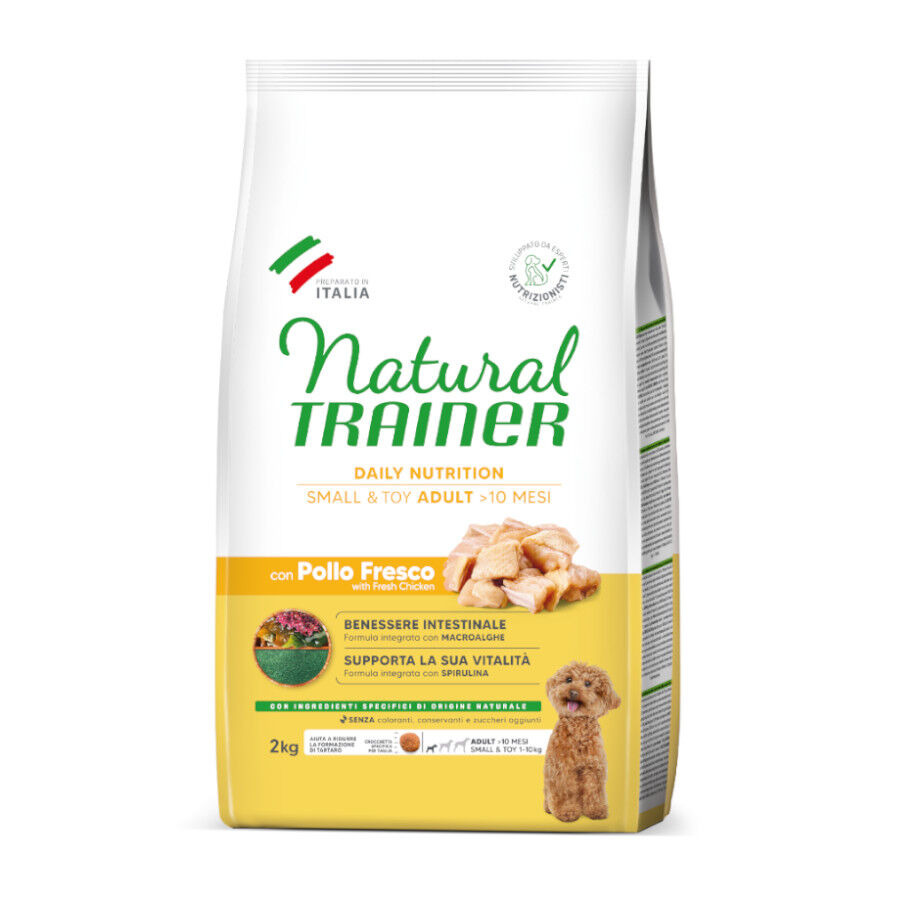 2 kg Natural Trainer Adult Small&Toy Ra&ccedil;&atilde;o de frango para c&atilde;es, , large Imagem n&uacute;mero 1