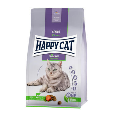 Happy Cat Senior com cordeiro ração para gatos