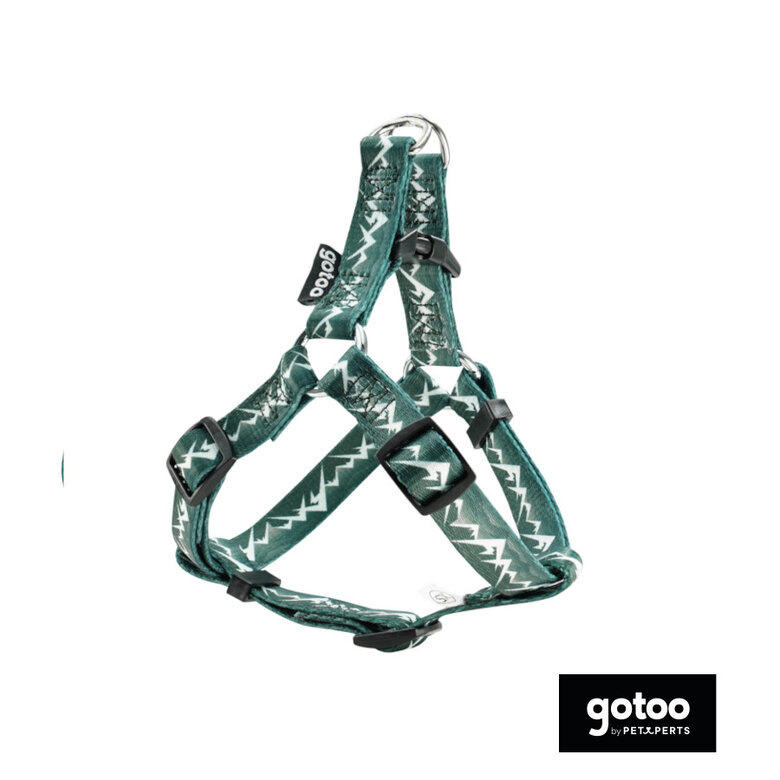 Gotoo peitoral estampado verde para cães,  Imagem número 2 Gotoo peitoral estampado verde para cães, , large Imagem número 2