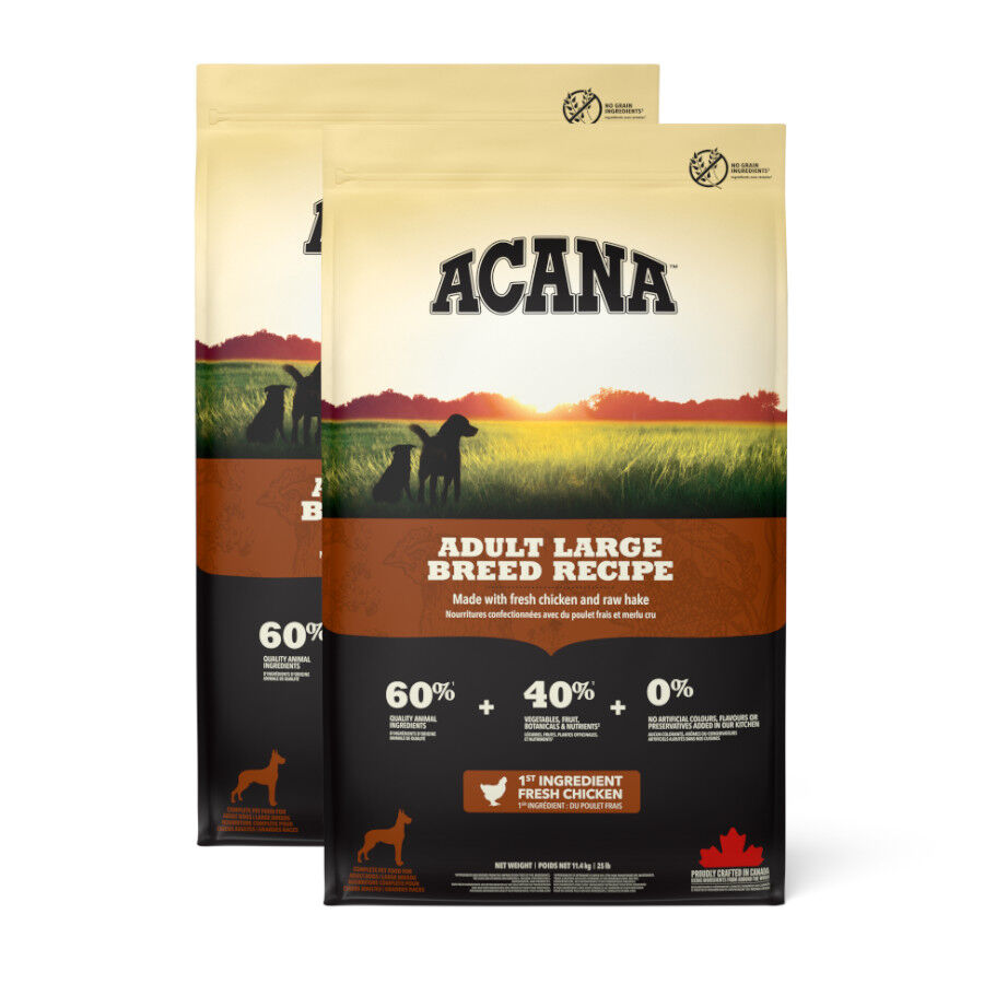 2 x 11.4 kg Acana Large Breed Adult Frango Ra&ccedil;&atilde;o para c&atilde;es Pack poupan&ccedil;a!, , large Imagem n&uacute;mero 1