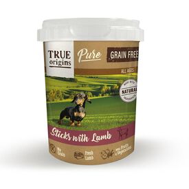 True Origins Pure Barritas Grain Free de Cordeiro para cães