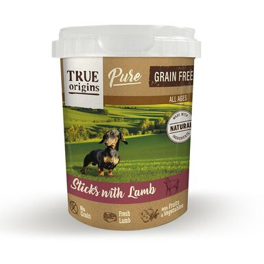True Origins Pure Barritas Grain Free de Cordeiro para cães