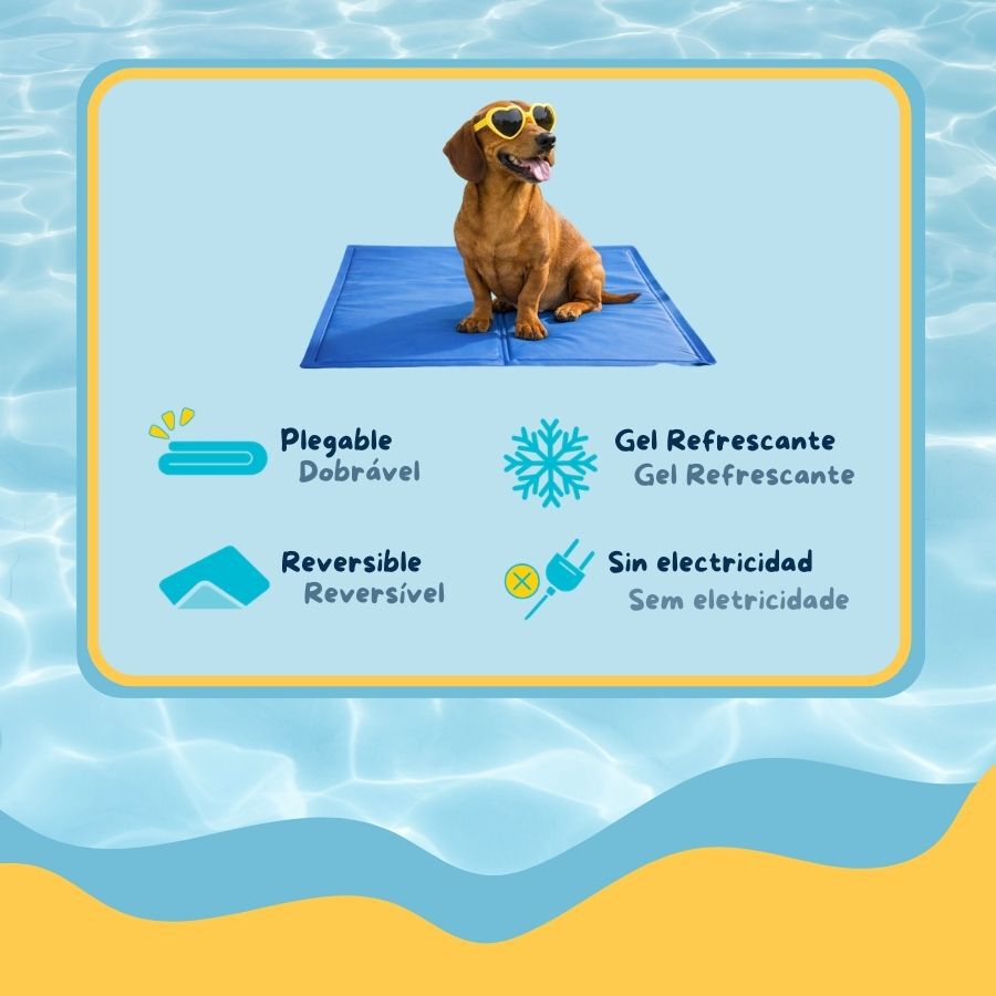 Summer Vibes Manta Refrescante Azul para c&atilde;es, , large Imagem n&uacute;mero 3
