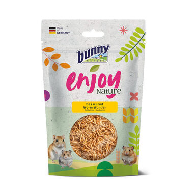 BunnyNature EnjoyNature Worm Wonder para coelhos anões e pequenos mamíferos
