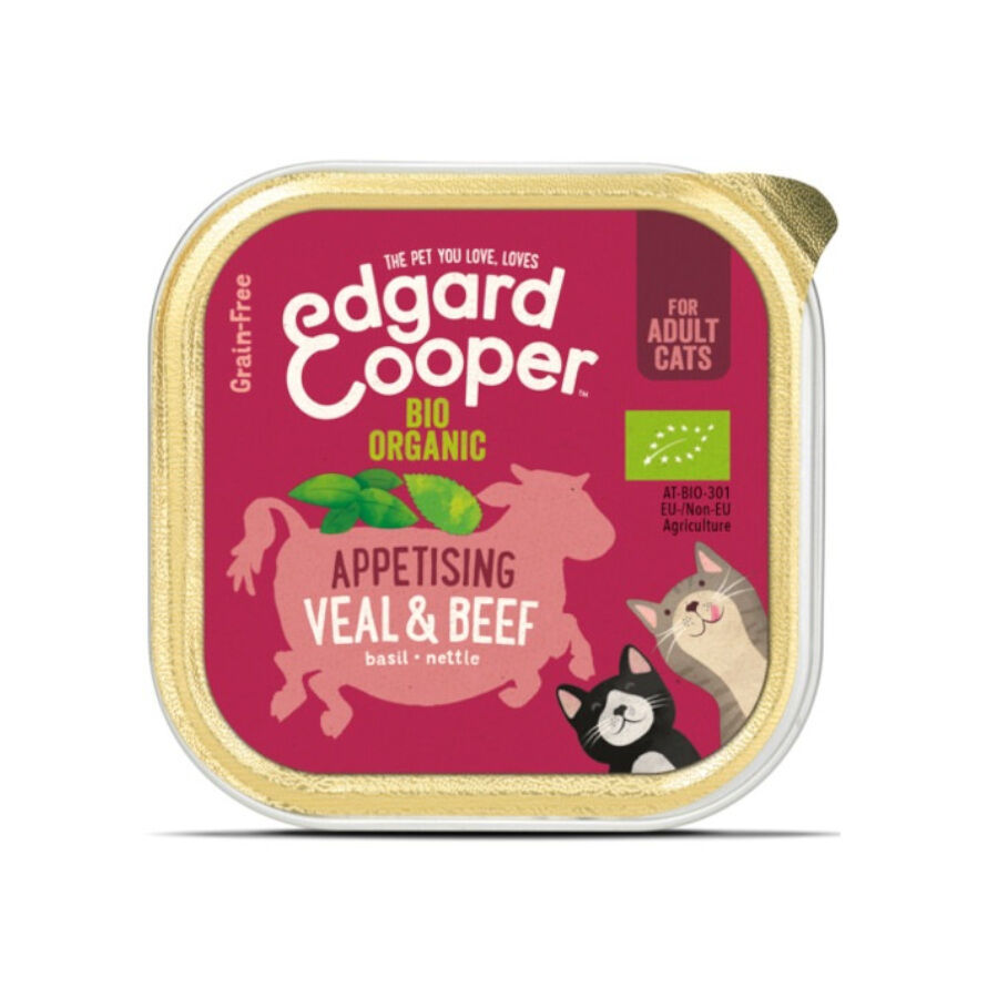 85 g Edgard & Cooper Grain Free Buey y Ternera tarrina para gatos, , large Imagem n&uacute;mero 1