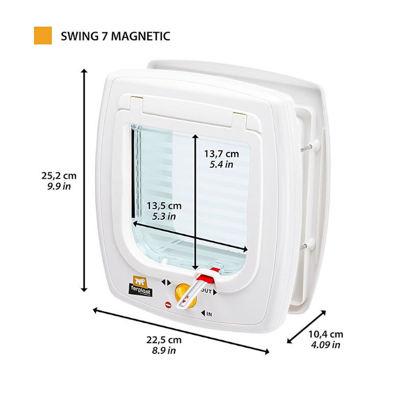 Ferplast Swing 7 Porta túnel com colar magnético,  Imagem número 2 Ferplast Swing 7 Porta túnel com colar magnético, , large Imagem número 2