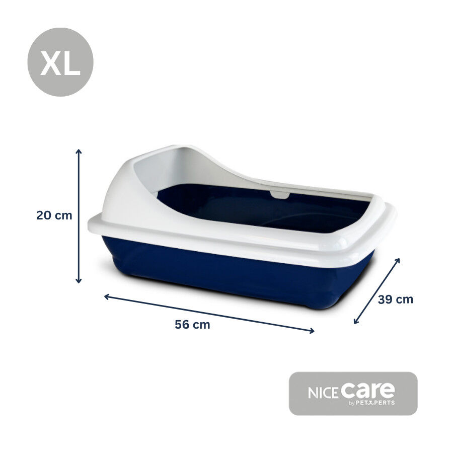 Nice Care Caixa de areia Birba Azul com borda para gatos, , large Imagem n&uacute;mero 2