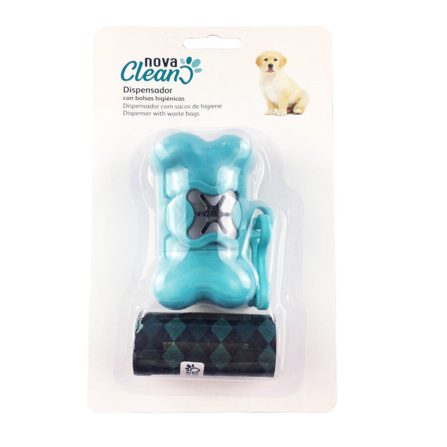Nova Clean Pack Dispensador de sacos Azul + 60 Sacos Higi&eacute;nicos para c&atilde;es, , large Imagem n&uacute;mero 2