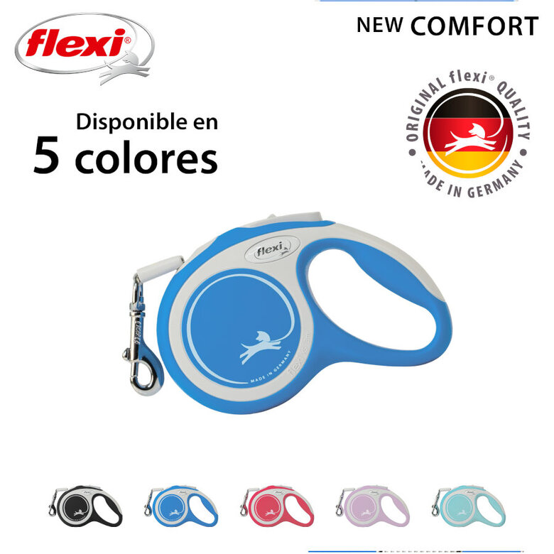 Flexi Correia New Comfort Trela extensível azul escura para cães,  Imagem número 3 Flexi Correia New Comfort Trela extensível azul escura para cães, , large Imagem número 3