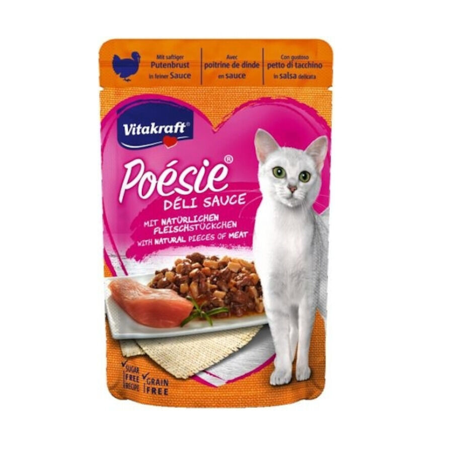 85 g Vitakraft Poesie Deli Peru em Molho Saqueta para gatos, , large Imagem n&uacute;mero 1
