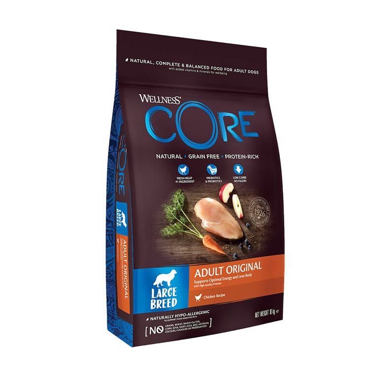 10 kg Wellness Core Adult Large Original Ração de frango para cães,  Imagem número 1 10 kg Wellness Core Adult Large Original Ração de frango para cães, , large Imagem número 1