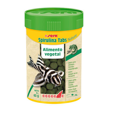 Sera Spirulina Tabs Nature Alimento Vegetal para peixes
