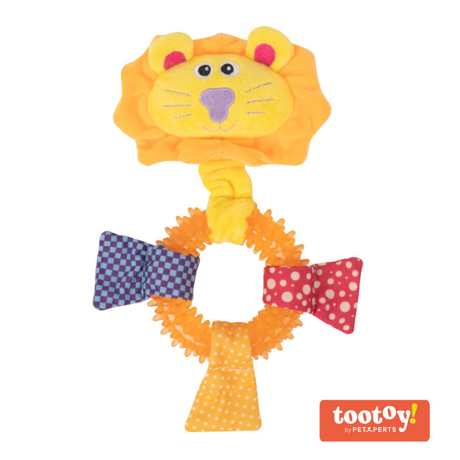 Tootoy! Chew Ring Hippo Multicolor Mordedor para cachorros, , large Imagem n&uacute;mero 1