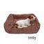 Leeby Cama Suave Anti Stress de Pelo Castanho para cães, , large Indicador imagem número 2