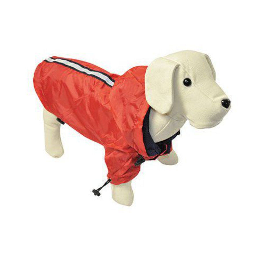 Nayeco Capa de Chuva Imperme&aacute;vel Refletor Vermelho para c&atilde;es, , large Imagem n&uacute;mero 1