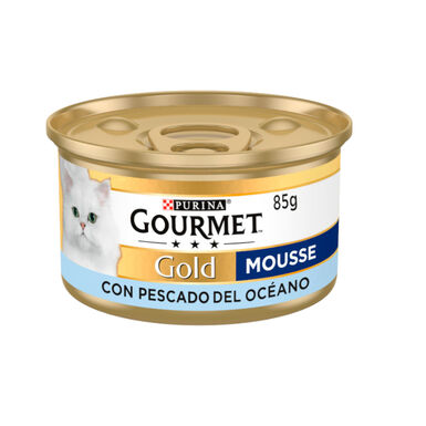 Gourmet Gold Mousse de Peixe do Oceano em lata para gatos