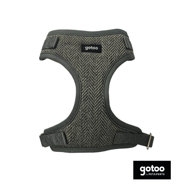 Gotoo Arnês ajustável espinha cinza para cães,  Imagem número 2 Gotoo Arnês ajustável espinha cinza para cães, , large Imagem número 2