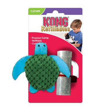 Kong Tartaruga Recarregável de Brinquedo para gatos 