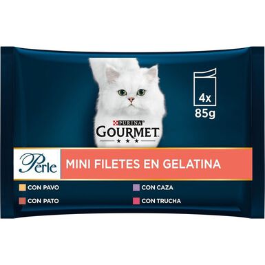 Gourmet Perle Filetes em galeia saqueta para gatos