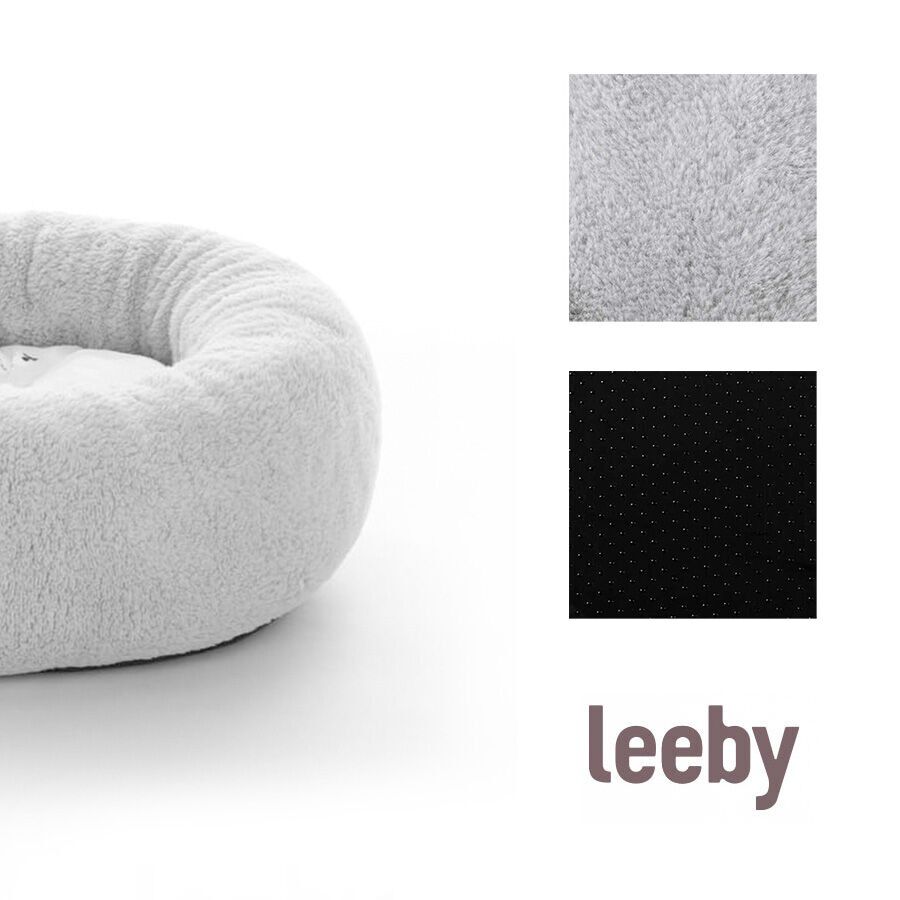 Leeby Cama de pelo cinzenta com ovelhas com cobertura amov&iacute;vel para cachorros, , large Imagem n&uacute;mero 5