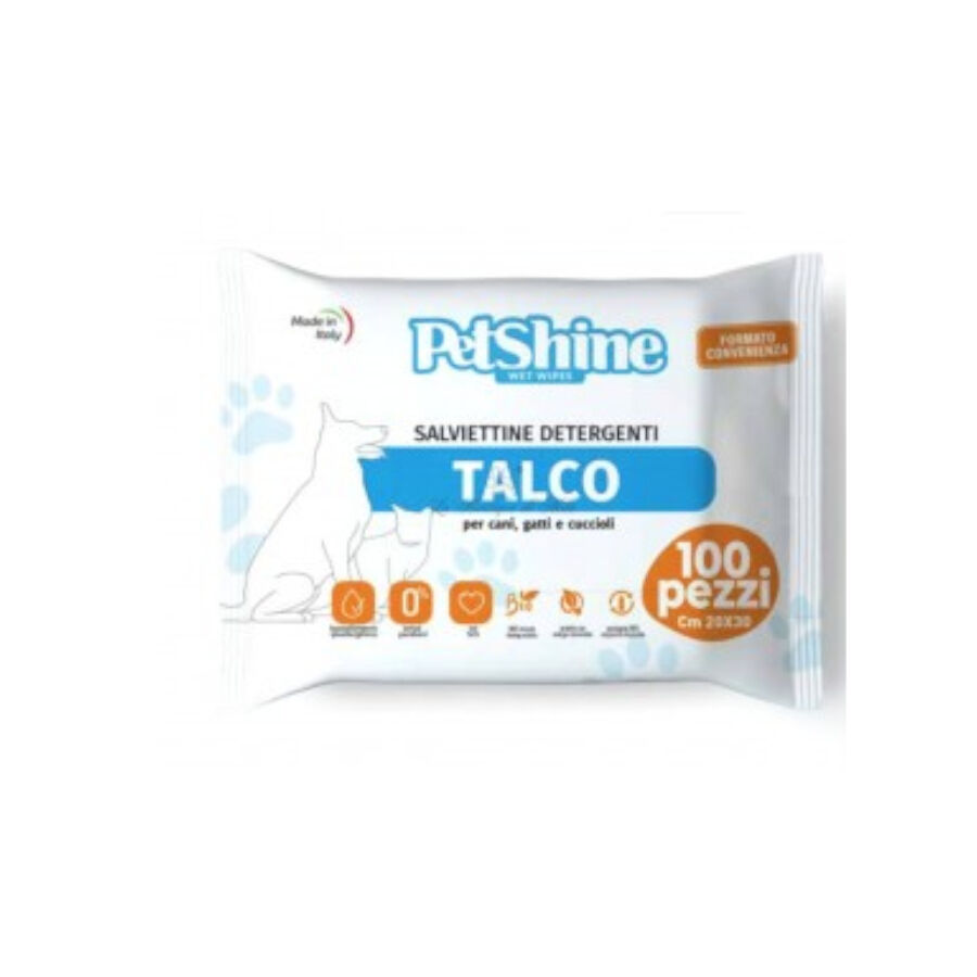 PetShine Toalhetes H&uacute;midos Talco para c&atilde;es - Pack Econ&oacute;mico, , large Imagem n&uacute;mero 1