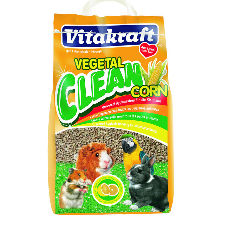 Vitakraft Vegetal Clean Milho Leito para roedores, coelhos e aves,  Imagem número 1 Vitakraft Vegetal Clean Milho Leito para roedores, coelhos e aves, , large Imagem número 1