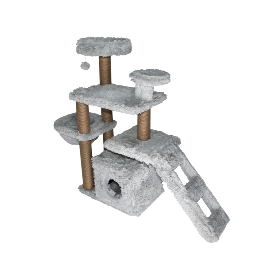 Catshion Maui &Aacute;rvore Arranhador com Gruta Cinzento Claro para gatos, , large Imagem n&uacute;mero 1