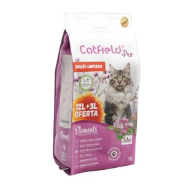 Catfield Elements Areia Aglomerante Natural Talco Special Edition para gatos