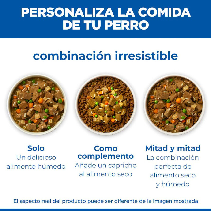 363 g Hill's Science Plan Adult Comida h&uacute;mida de Vaca e Legumes para c&atilde;es, , large Imagem n&uacute;mero 9