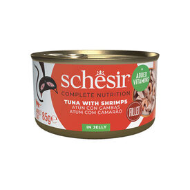 Schesir Adult Atum e Camarões lata para gatos