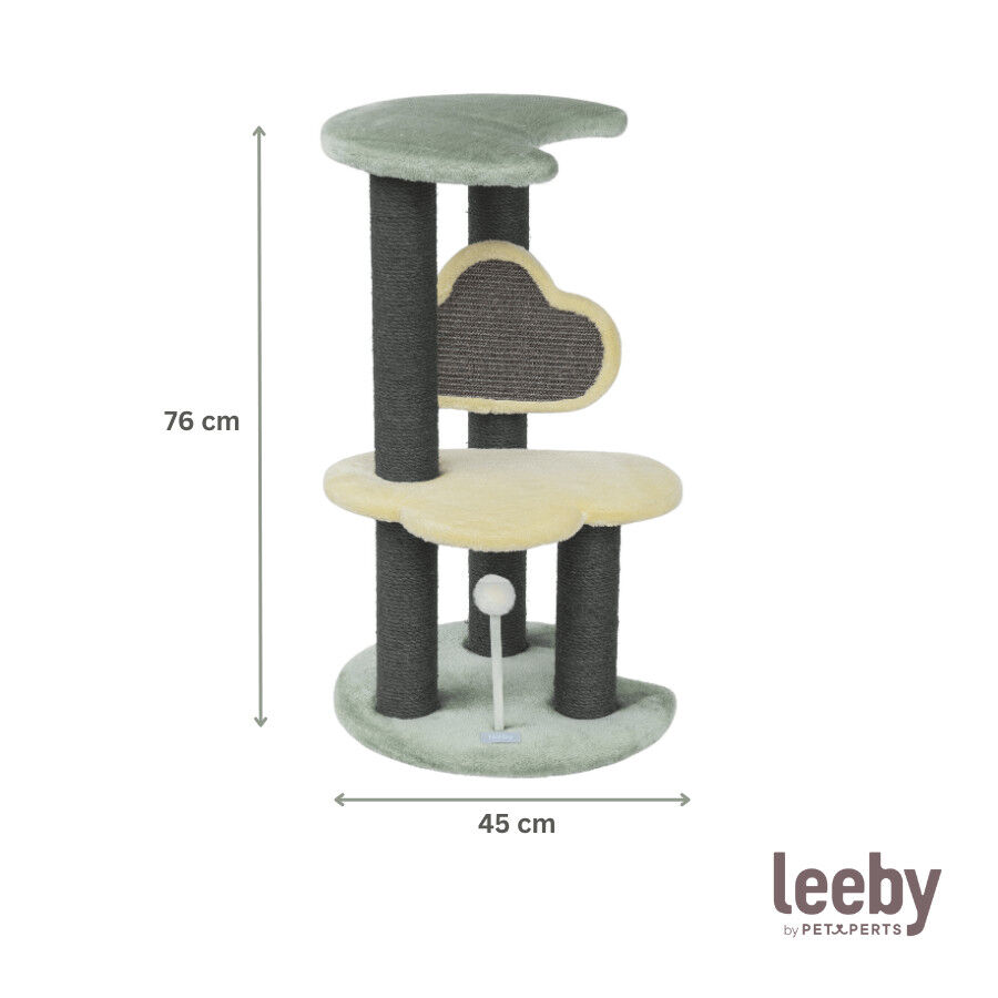 Leeby Karlo torre arranhador com brinquedo para gatitos, , large Imagem n&uacute;mero 4