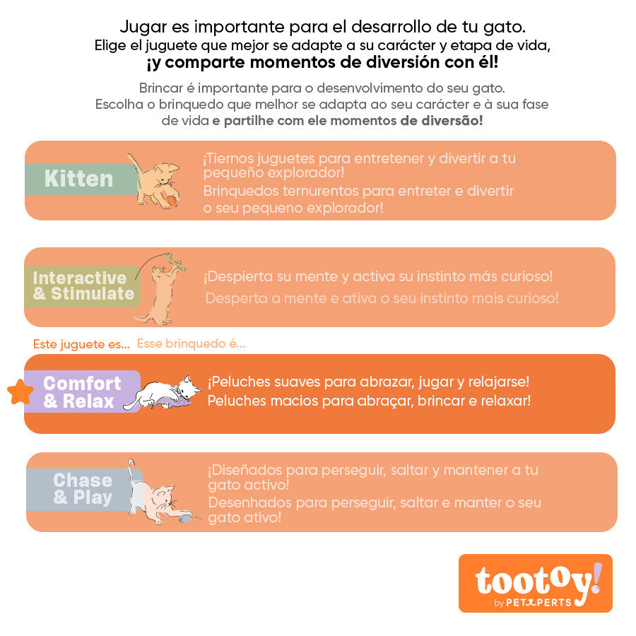 Tootoy! Comfort & Relax Ouri&ccedil;o interativo peluche para gatos, , large Imagem n&uacute;mero 7